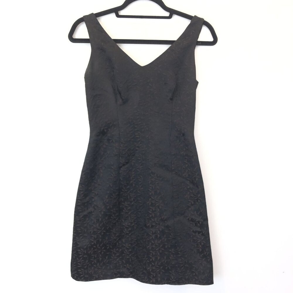 Jeanette Kastenberg Bergdorf Goodman Floral Jacquard Sleeveless Cocktail Dress 4